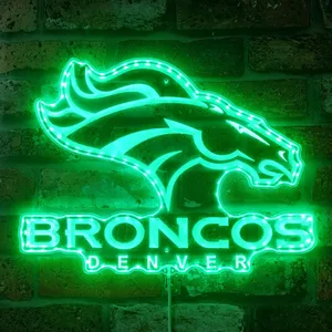 Denver Broncos Logo RGB LED Sign