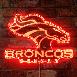 Denver Broncos Logo RGB LED Sign