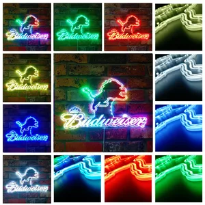 Detroit Lions Budweiser RGB LED Sign