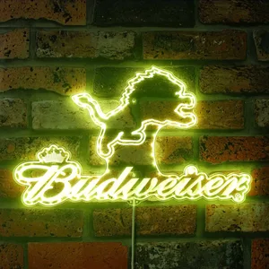 Detroit Lions Budweiser RGB LED Sign