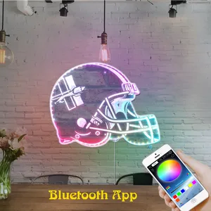 Detroit Lions Helmet Logo RGB LED Sign