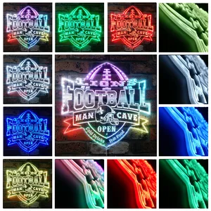Detroit Lions Man Cave RGB LED Sign