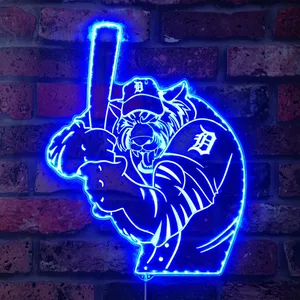 Detroit Tigers Baseball RGB LED Sign