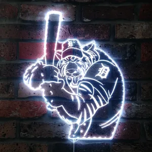 Detroit Tigers Baseball RGB LED Sign