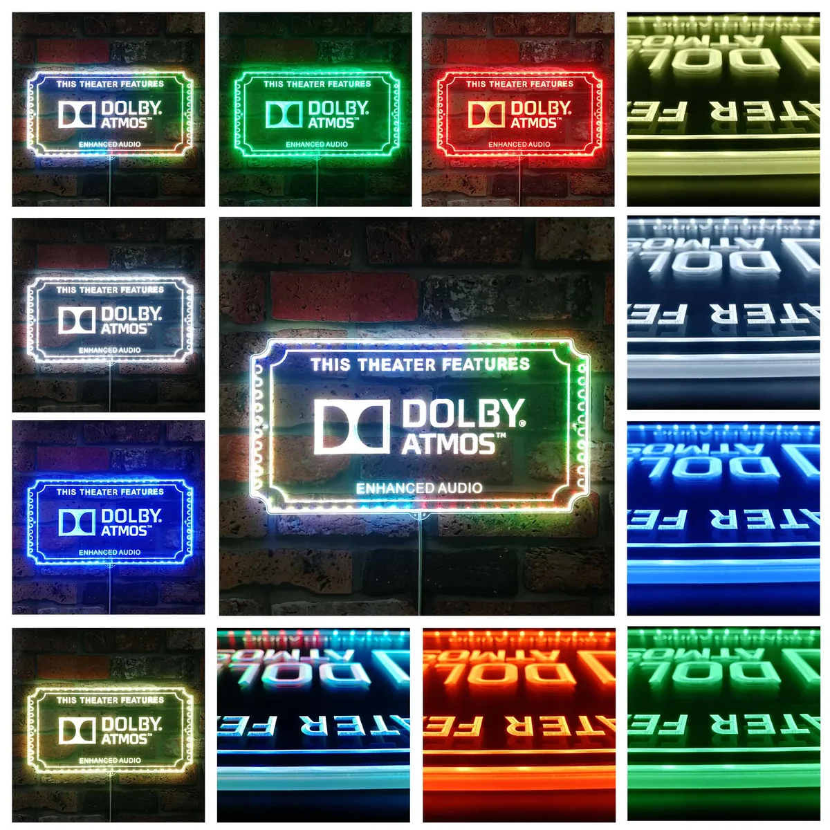 Dolby Atmos Theater Sign RGB LED Sign