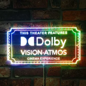 Dolby Vision Atmos Theater Sign RGB LED Sign