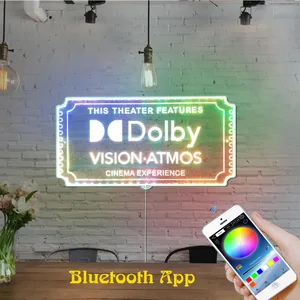 Dolby Vision Atmos Theater Sign RGB LED Sign