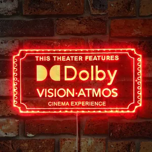 Dolby Vision Atmos Theater Sign RGB LED Sign