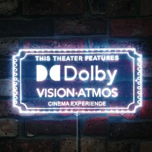 Dolby Vision Atmos Theater Sign RGB LED Sign