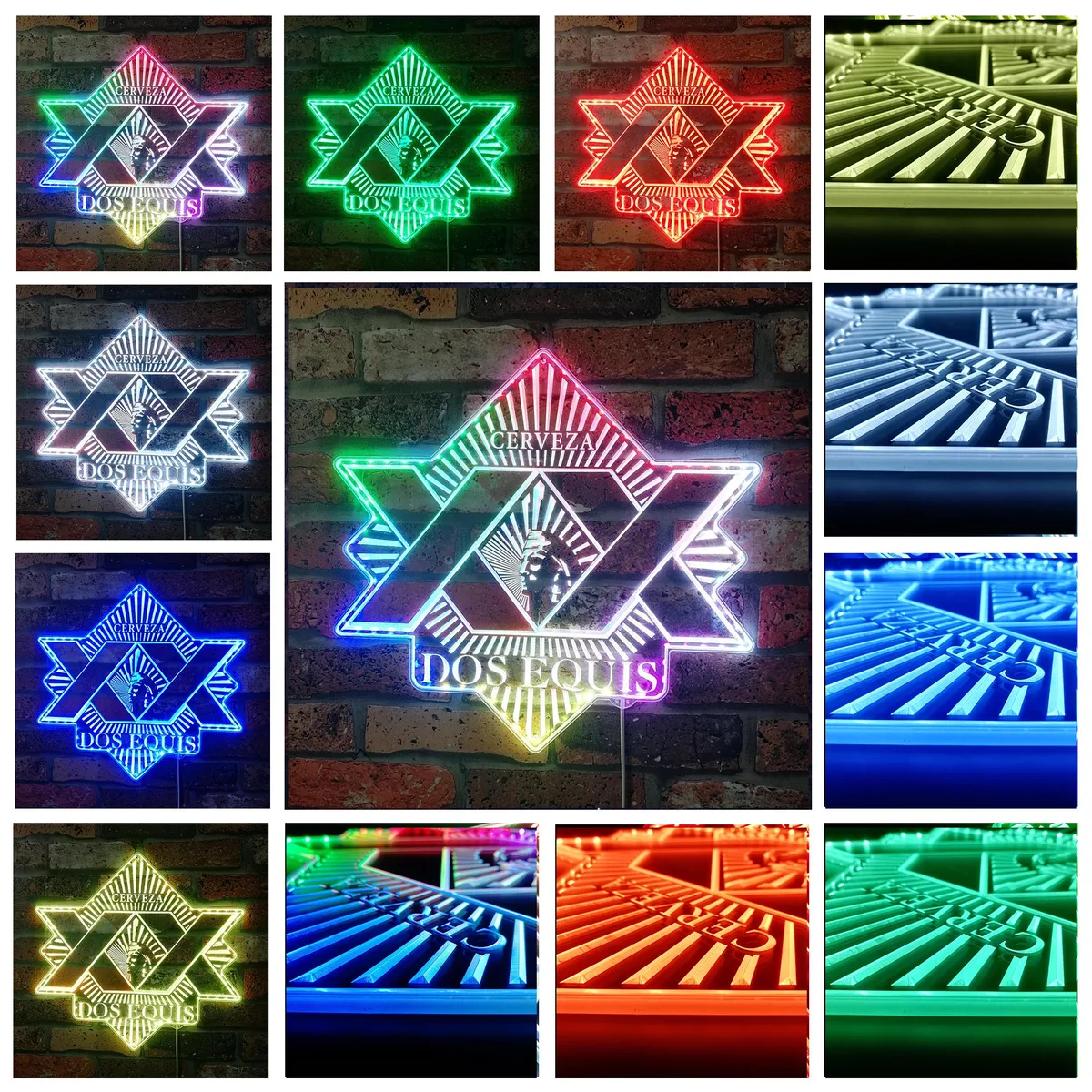 Dos Equis Logo RGB LED Sign