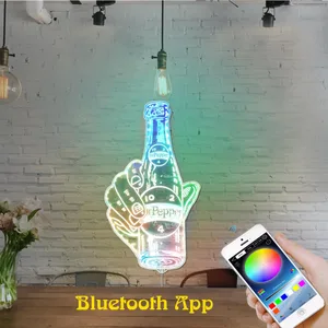 Dr Pepper Bottle in Hand RGB LED Sign