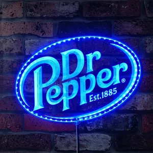 Dr Pepper Logo RGB LED Sign