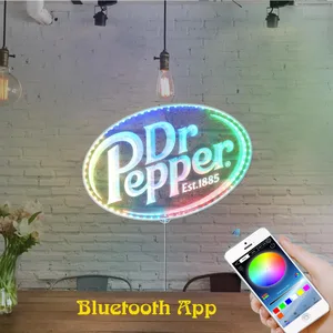 Dr Pepper Logo RGB LED Sign