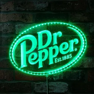 Dr Pepper Logo RGB LED Sign