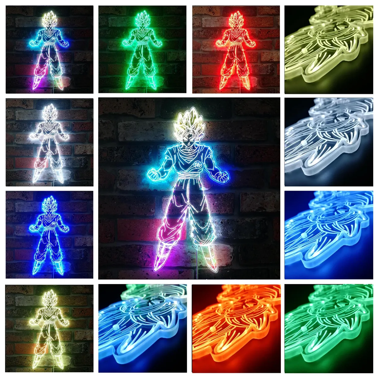 Dragon Ball Z Super Saiyan RGB LED Sign