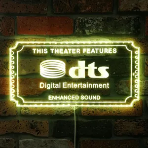 DTS Theater Sign RGB LED Sign