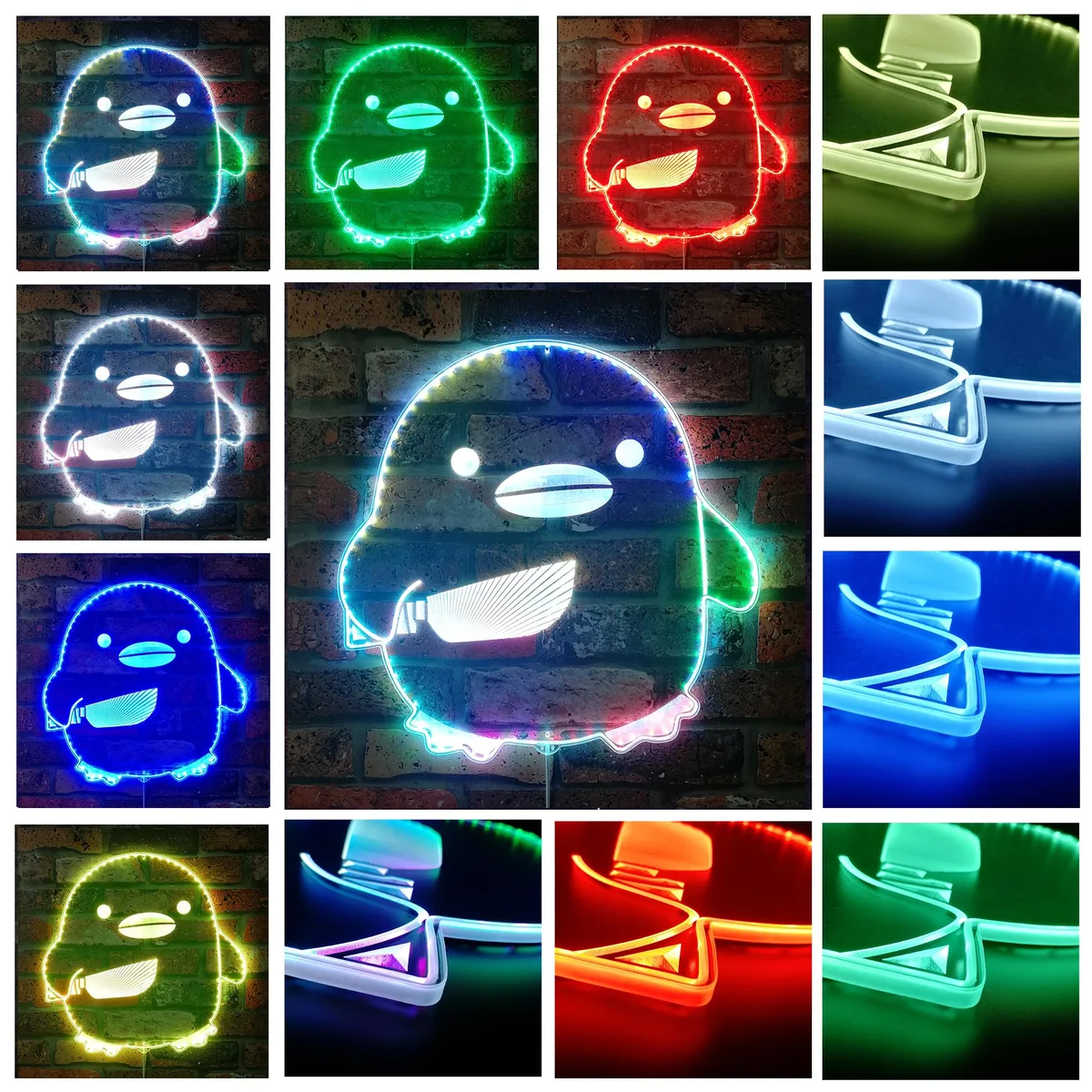 Duck with Knife RGB LED Sign