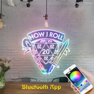 Dungeons and Dragons How I Roll RGB LED Sign
