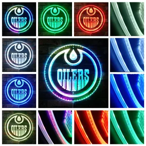 Edmonton Oilers Logo RGB LED Sign
