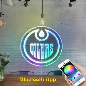 Edmonton Oilers Logo RGB LED Sign