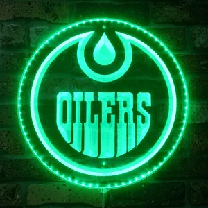 Edmonton Oilers Logo RGB LED Sign