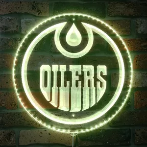 Edmonton Oilers Logo RGB LED Sign