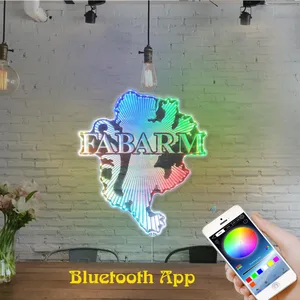 Fabarm Logo RGB LED Sign