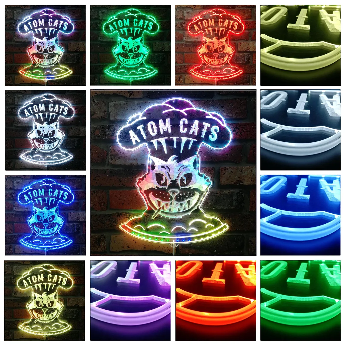 Fallout 4 Atom Cats RGB LED Sign