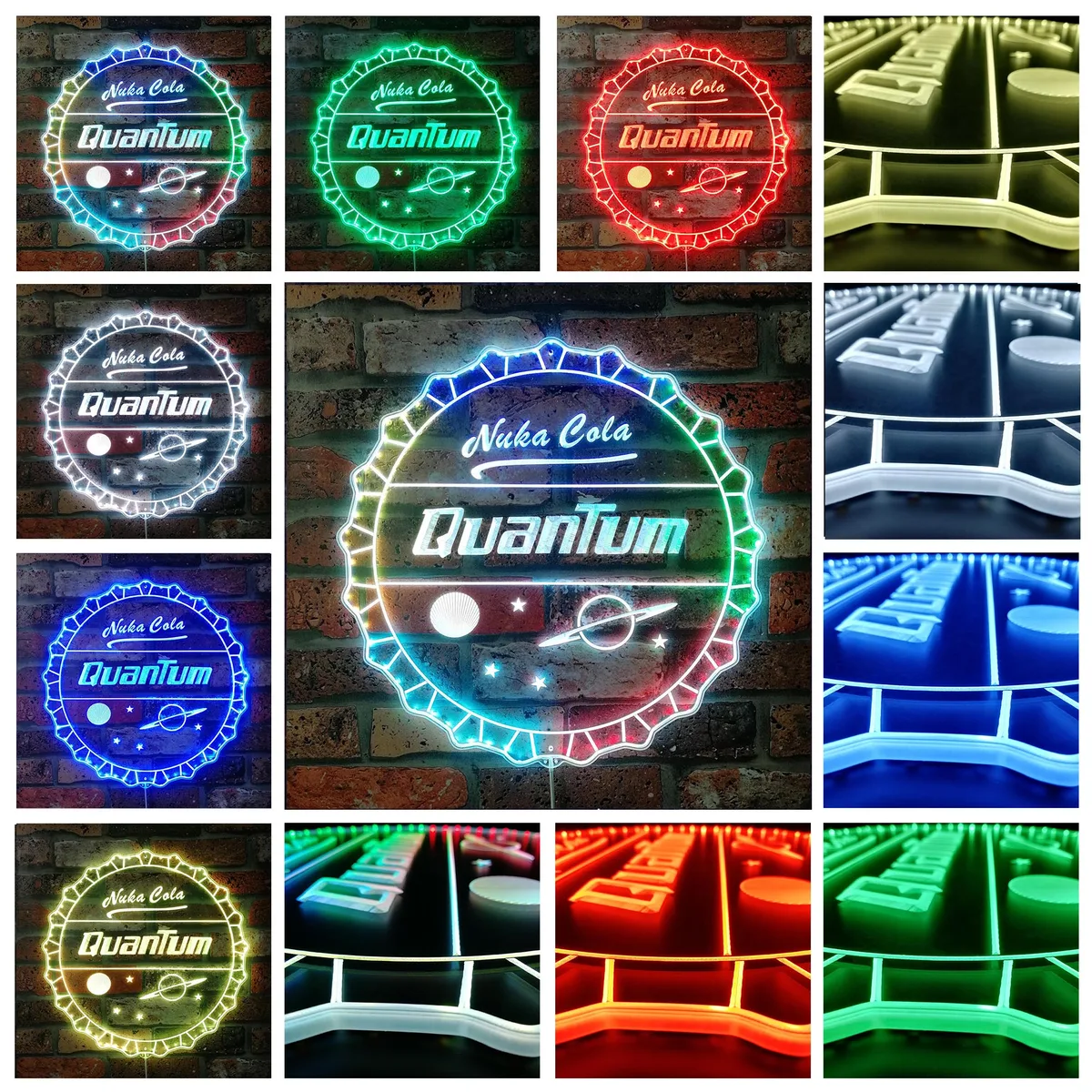 Fallout 4 Nuka Cola Quantum RGB LED Sign