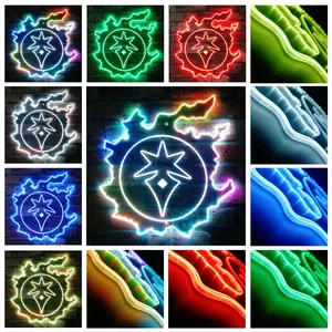 Final Fantasy 14 Dark Knight Symbol RGB LED Sign