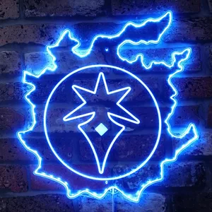 Final Fantasy 14 Dark Knight Symbol RGB LED Sign