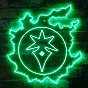 Final Fantasy 14 Dark Knight Symbol RGB LED Sign