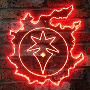 Final Fantasy 14 Dark Knight Symbol RGB LED Sign