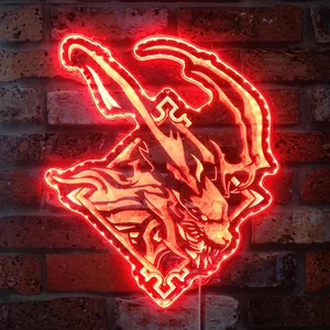 Final Fantasy 16 Eikon of Fire RGB LED Sign