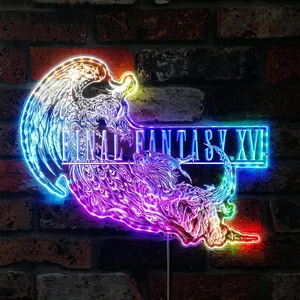 Final Fantasy 16 Logo RGB LED Sign
