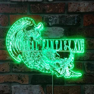 Final Fantasy 16 Logo RGB LED Sign