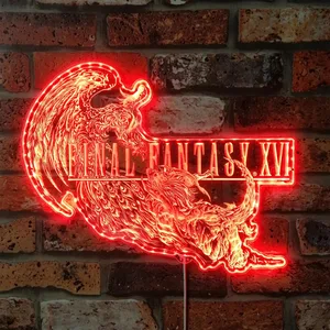 Final Fantasy 16 Logo RGB LED Sign