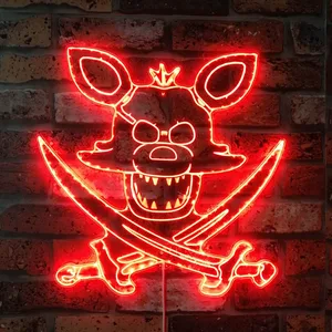 Five Nights at Freddy's Foxy Swords RGB LED Sign