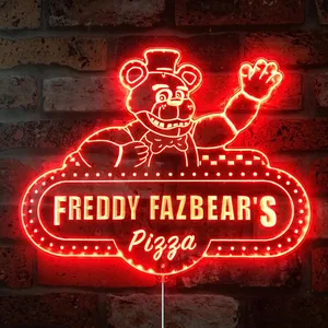 Five Nights at Freddy's Freddy Fazbear's Pizza RGB LED Sign