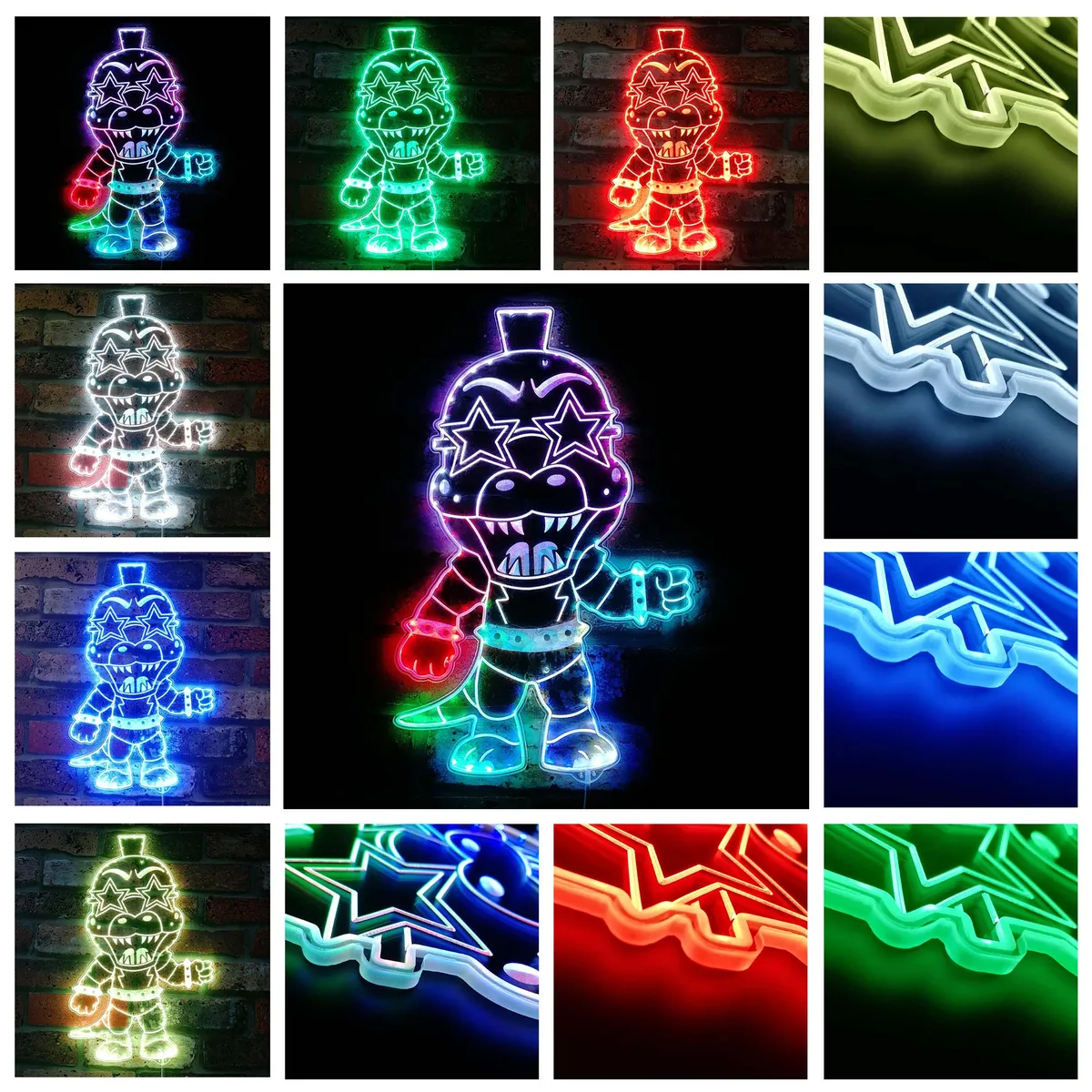 Five nights at Freddy's Monty Gator RGB LED Sign