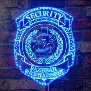 Five Nights at Freddy's Security Badge RGB LED Sign
