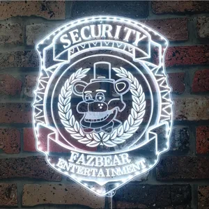 Five Nights at Freddy's Security Badge RGB LED Sign