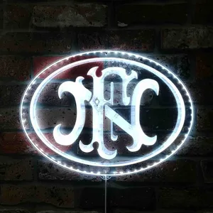 FN Herstal Logo RGB LED Sign