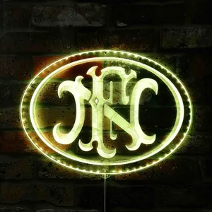 FN Herstal Logo RGB LED Sign