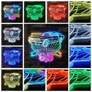 Ford 1965 Ford Mustang GT RGB LED Sign
