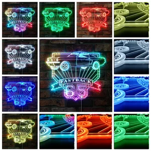 Ford 1965 Mustang Fastback 4K RGB LED Sign