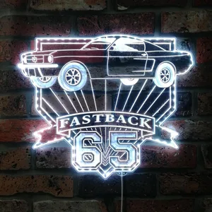 Ford 1965 Mustang Fastback 4K RGB LED Sign