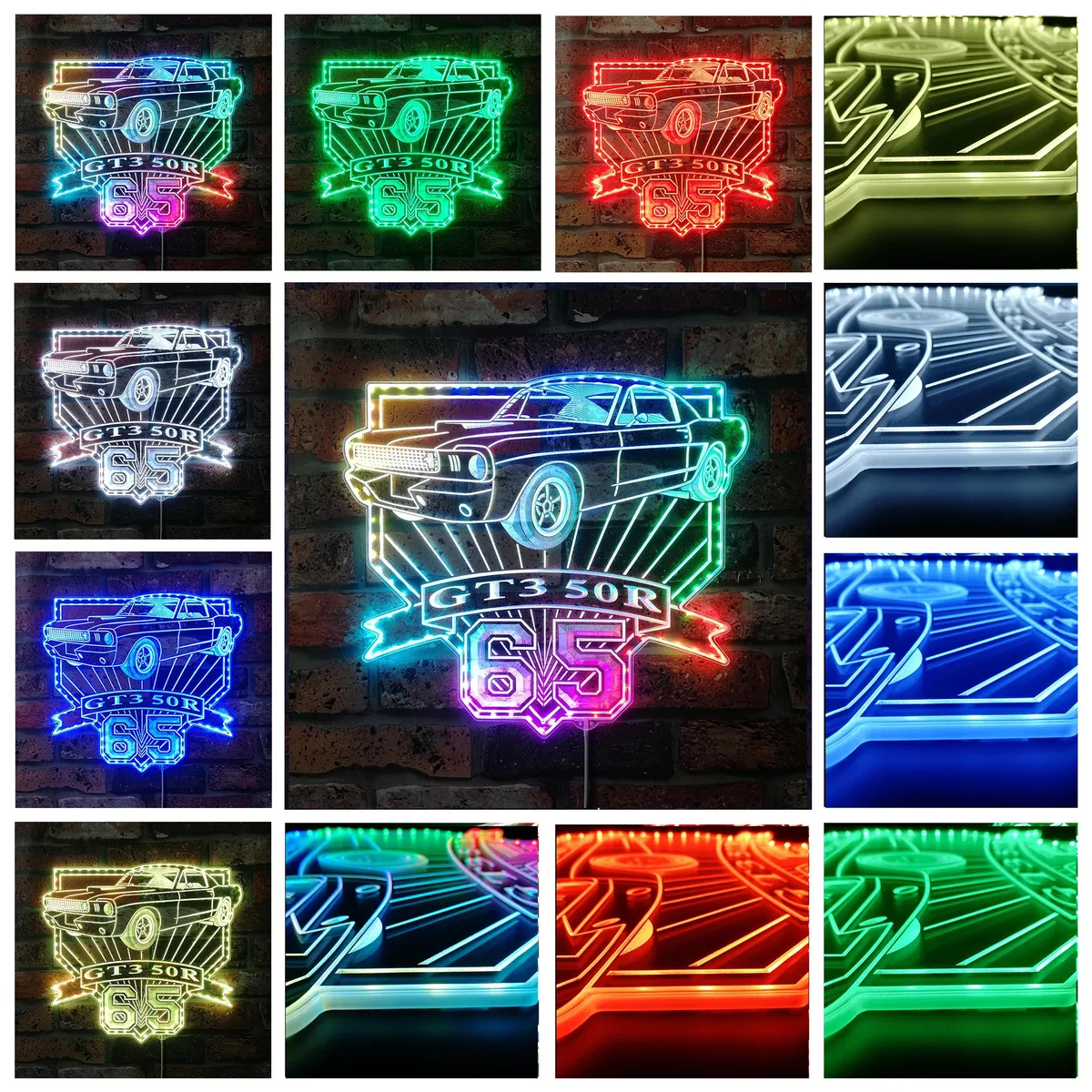 Ford 1965 Shelby Mustang GT350R RGB LED Sign