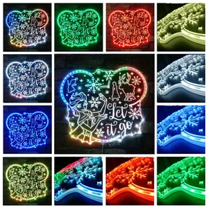 Frozen Elsa Let It Go RGB LED Sign