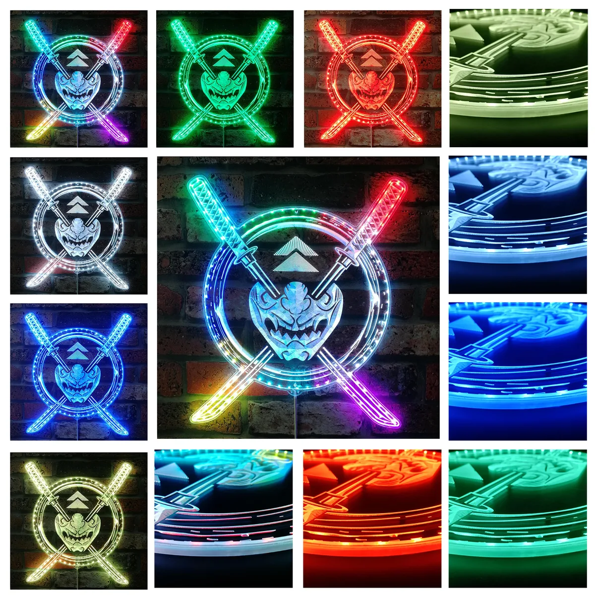 Ghost of Tsushima Samurai RGB LED Sign